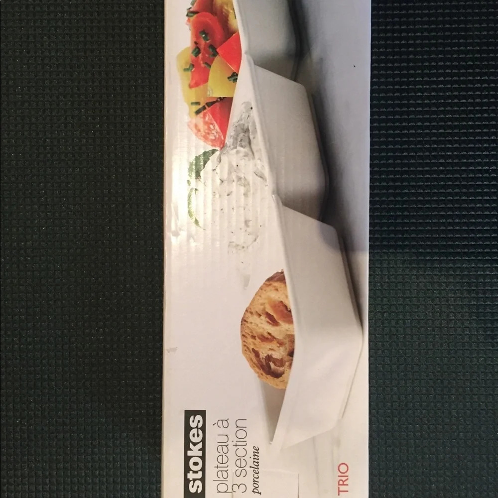 3 section porcelain dishes